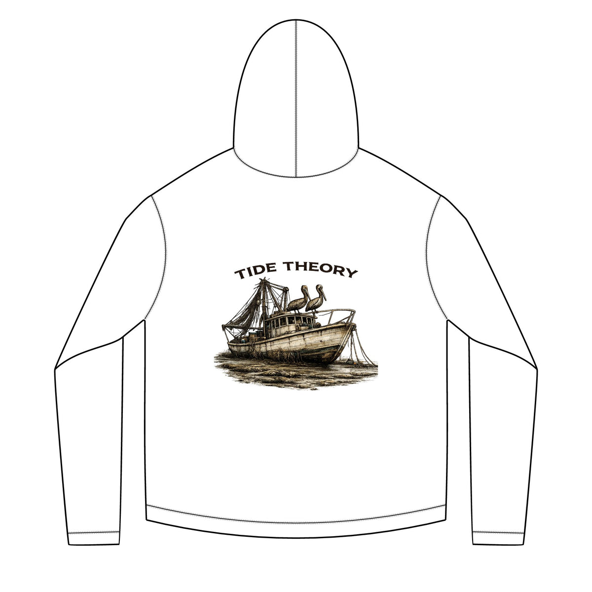 Tide Theory Long Sleeve Hooded | UV Protection