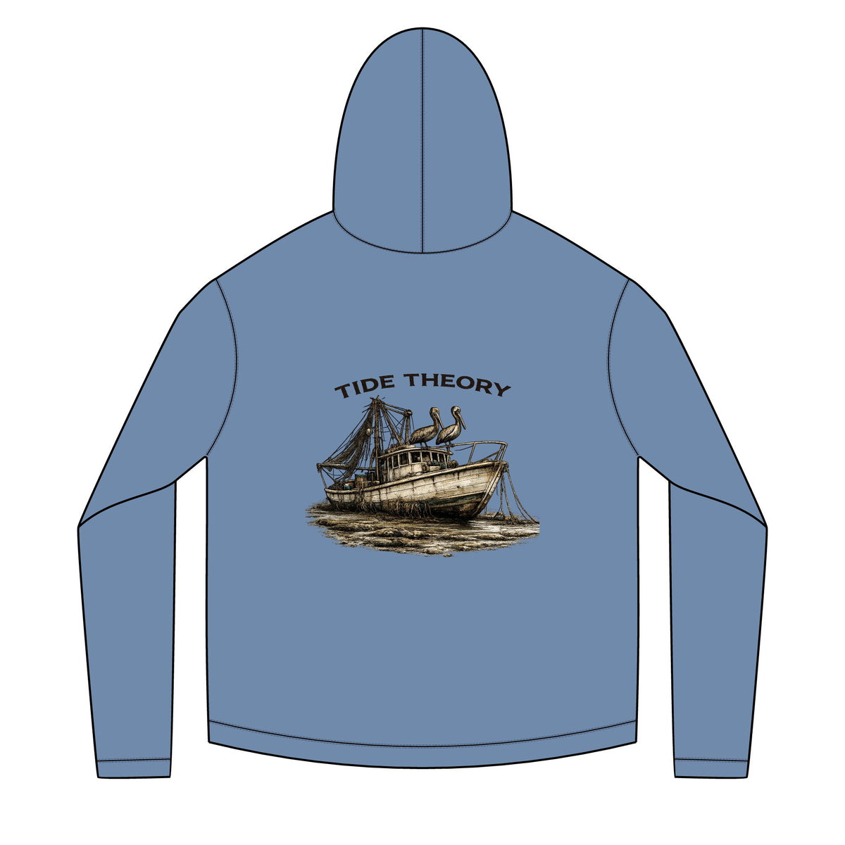 Tide Theory Long Sleeve Hooded | UV Protection