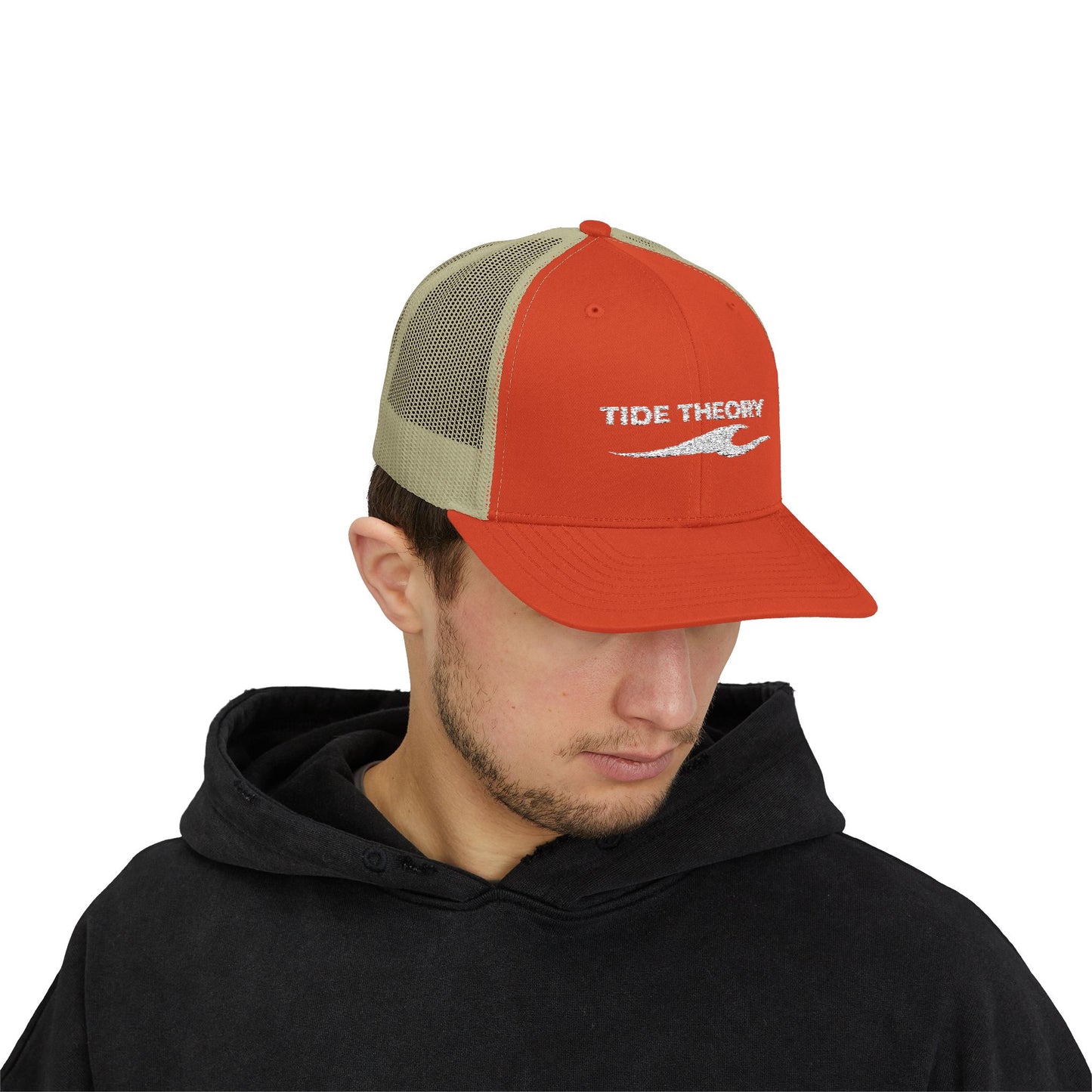 Tide Theory Trucker Mesh Back Embroidered Snapback Cap