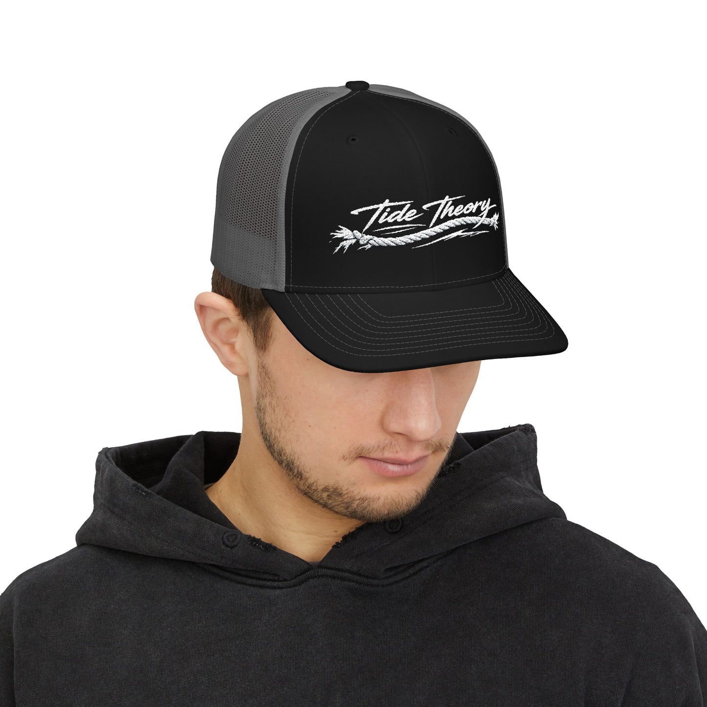 Tide Theory Embroidered Snapback Trucker Cap