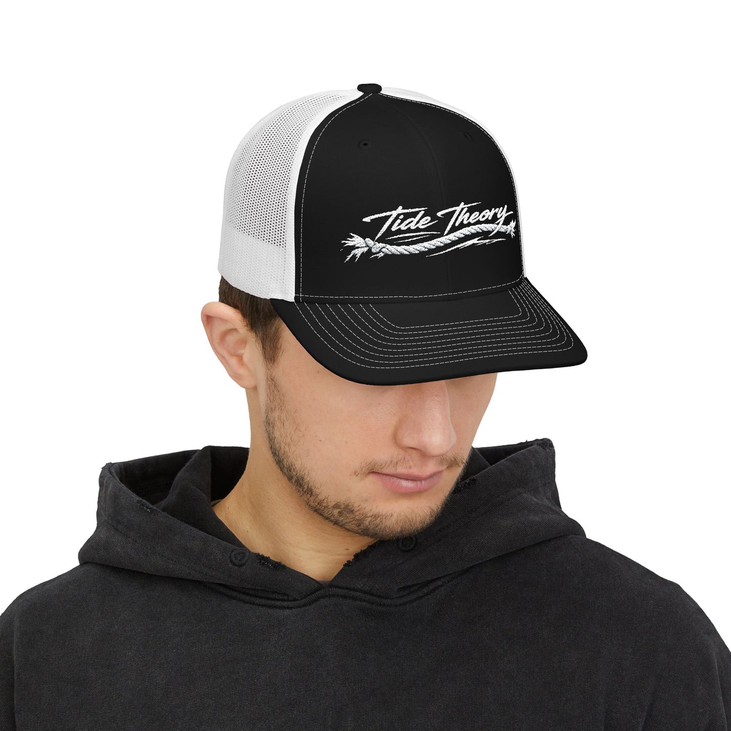 Tide Theory Embroidered Snapback Trucker Cap