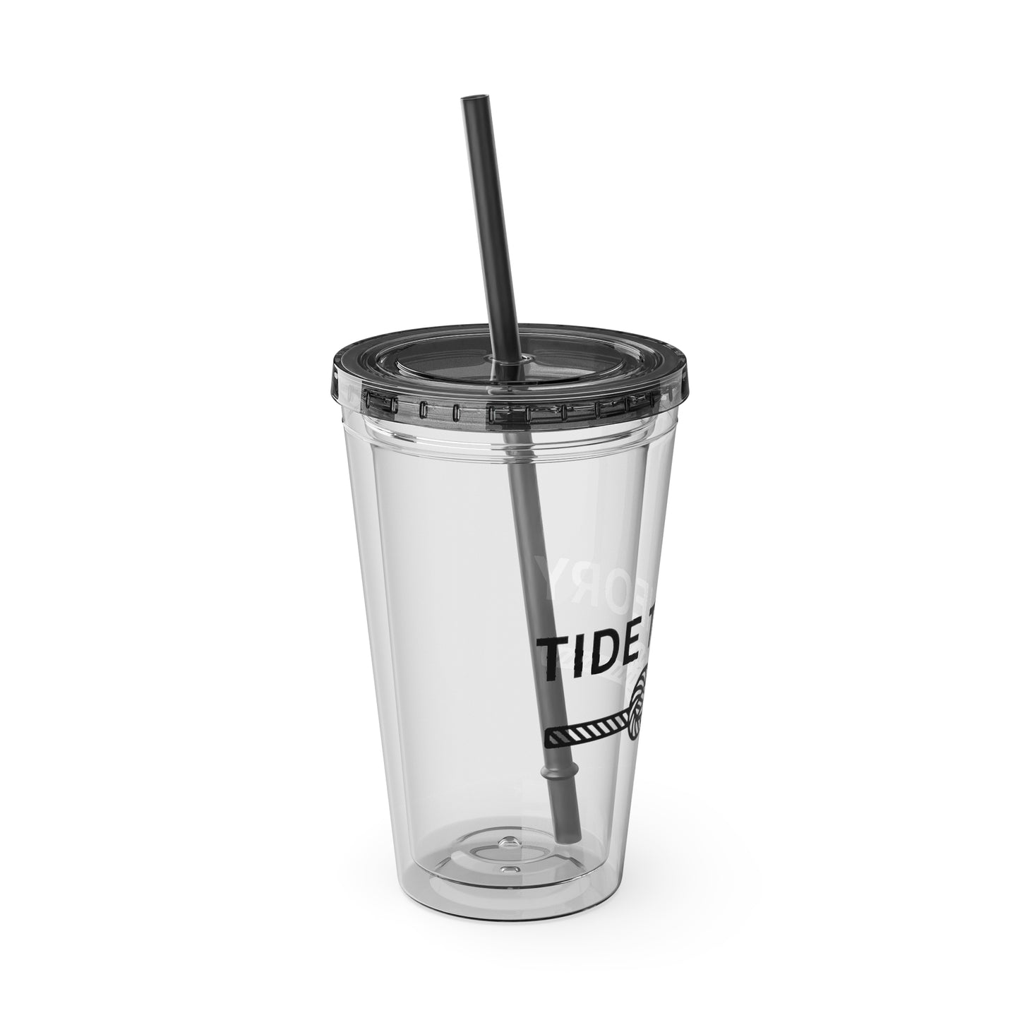 Tide Theory Clear 16oz Straw Cup | Rope