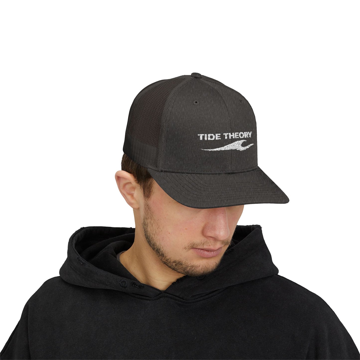 Tide Theory Trucker Mesh Back Embroidered Snapback Cap