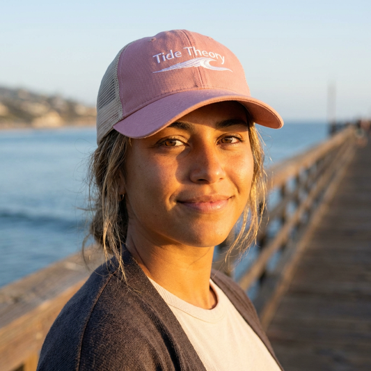 Women's | Tide Theory Embroidered Washed Mesh-Back Cap