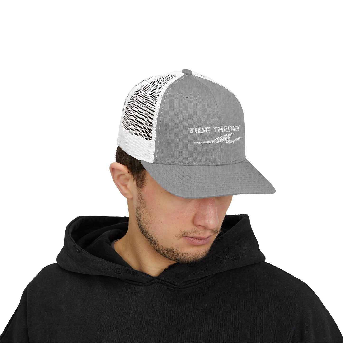Tide Theory Trucker Mesh Back Embroidered Snapback Cap